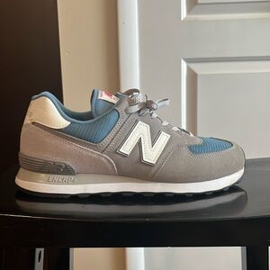 New Balance 574 "Aluminum Grey/White"